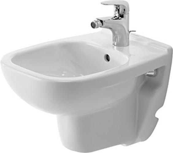 Actual product image Duravit Wall-mounted bidet D-CODE COMPACT w ÜL HLB 350x480mm 1 tap hole white