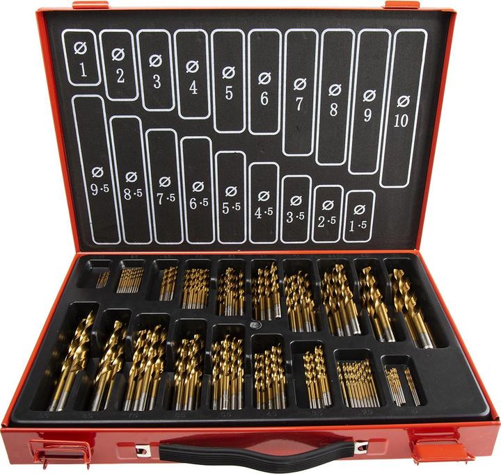 Actual product image RS PRO 170 pcs,jobber drill set,HSS-tin coated (10 mm)