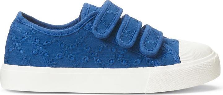 Actual product image La Redoute Collections Flat canvas trainers with perforated embroidery (29)
