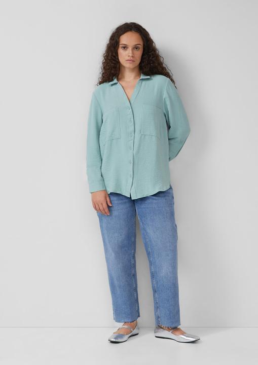 Immagine prodotto s.Oliver Bluse Crêpebluse mit Turn-up-Ärmel (44)