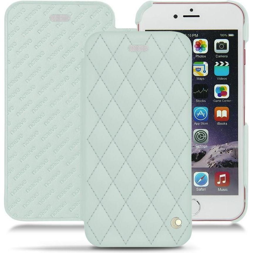 Noreve Lederschutzhülle horizontal (Apple iPhone 6s Plus), Smartphone Hülle, Blau