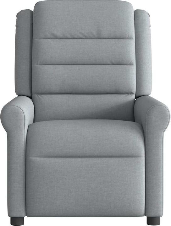 Actual product image vidaXL Massage chair electric light grey fabric
