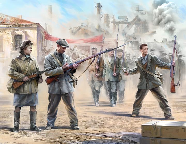Actual product image Zvezda Zv6181 Soviet Militia 1941