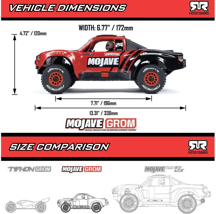 Produktbild Arrma Desert Truck Mojave Grom Mega 380 (RTR Ready-to-Run)