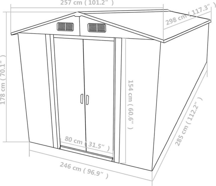 Produktbild vidaXL Gerätehaus