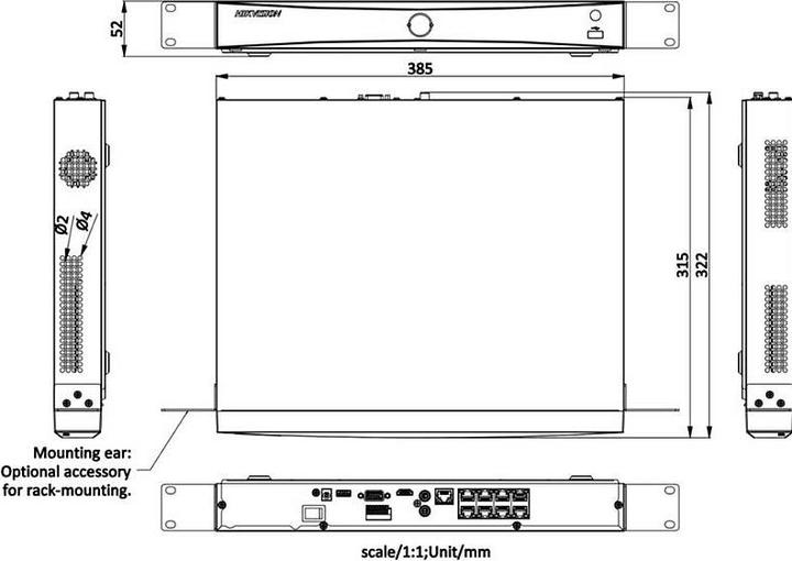 Image du produit Hikvision DS-7608NXI-K2/8 (Enregistreur vidéo en réseau (NVR))