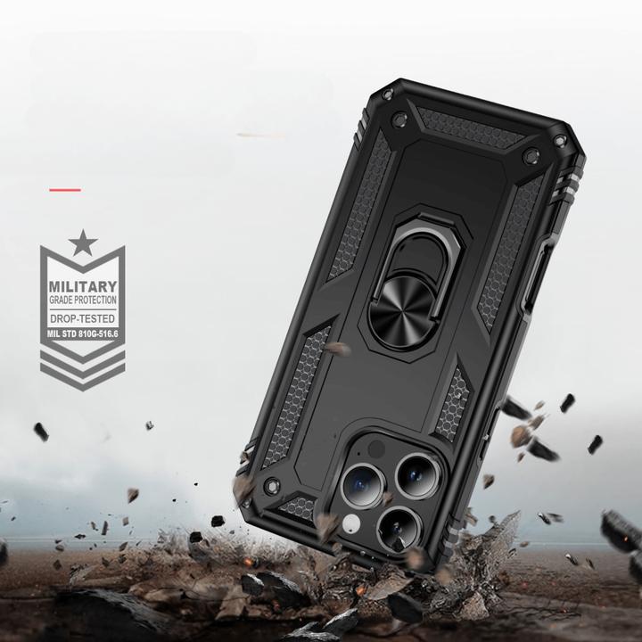 Actual product image Cover-Discount iPhone 16 Pro - Robust back cover with kickstand (Apple iPhone 16 Pro)