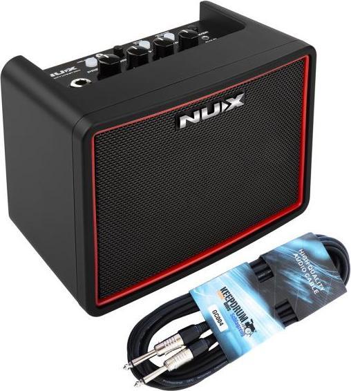 NUX Gitarren-Verstärker Mighty Lite BT mit Klinkenkabel (Bass, Gitarre, 3 W)