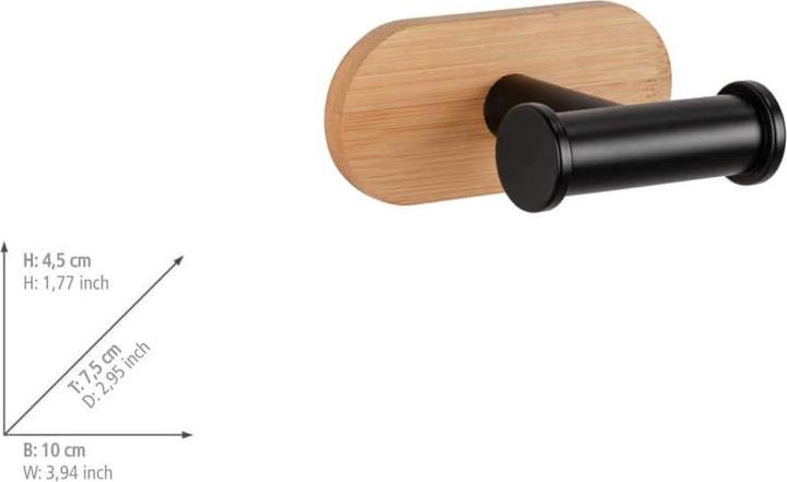 Actual product image Wenko Turbo-Loc Wall Hook Duo Orea