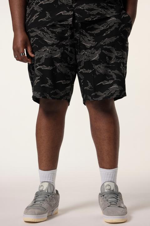Actual product image Sthuge Bermuda shorts, elasticated waistband, tropical all-over print, up to 8 XL (7XL)