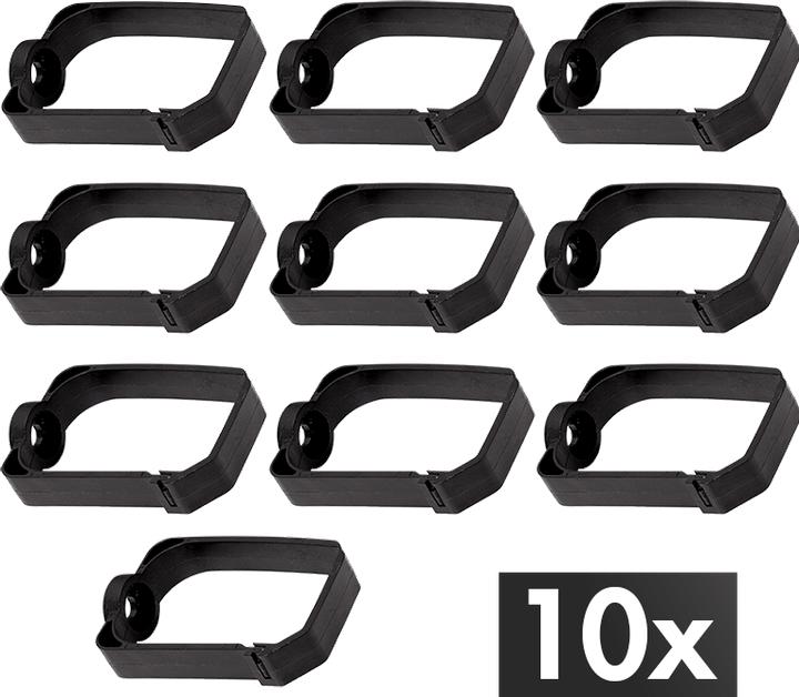 Immagine prodotto LogiLink Kabelführungsbügel für 19" Schränke, 44 x 70 mm, verschliessbar, 10 Stück