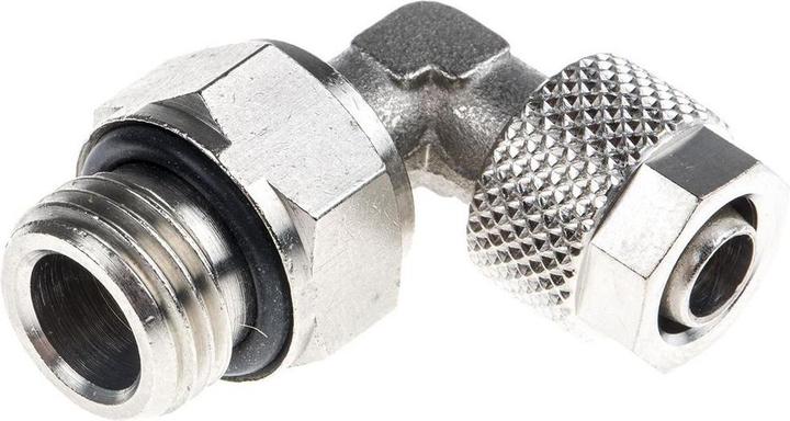 Produktbild RS PRO Winkelgewindeadapter, Gewinde-zu-Rohr, G1/4 Stecker, 15bar