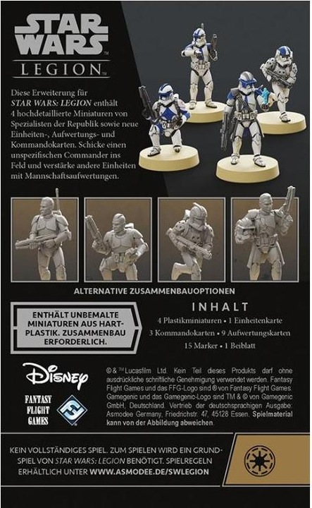 Immagine prodotto FFG FFGD4670 - Specialisti della Repubblica: Star Wars Legion (Espansione, Edizione IT) (Tedesco)
