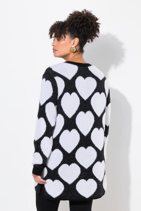 Produktbild Miamoda Pullover, weicher Feinstrick, Herzmuster (56)