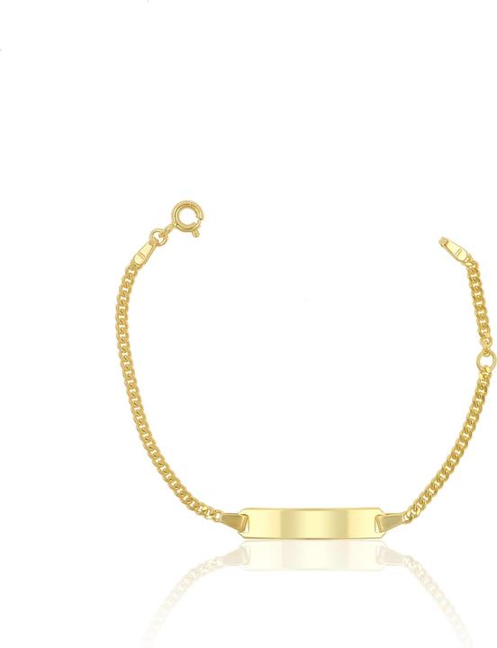 Immagine prodotto Muau Bracciale con badge (14 cm, Oro giallo 750/18 carati)