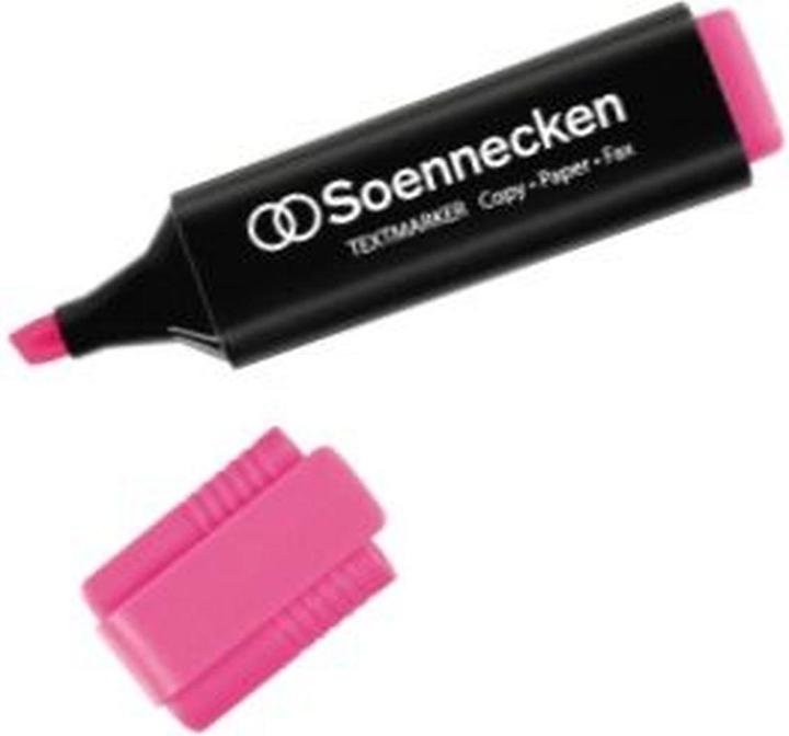 Produktbild Soennecken Textmarker Strichstärke: 2-5 mm Schreibfarbe: rosa (Rosa, 5 mm, 1 x)