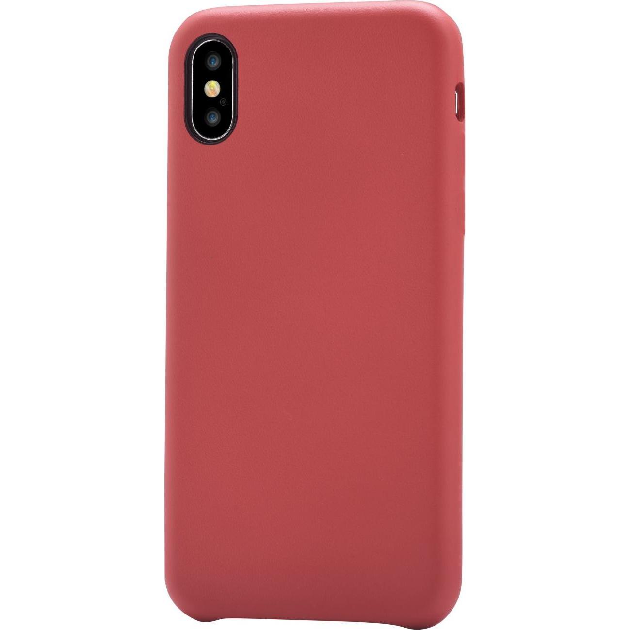 Devia Microfibre cover for iPhone Xs & X, Nature Series - Red (Apple iPhone X), Smartphone Hülle, Rot