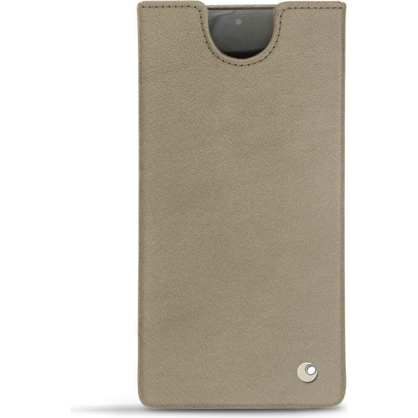 Noreve Lederschutzhülle (Samsung Galaxy Note 10+), Smartphone Hülle, Beige