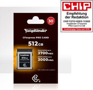Produktbild Voigtländer CFexpress Professional 512GB Typ-B (512 GB, CFexpress Typ B)