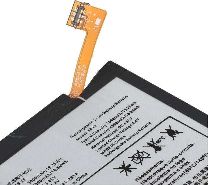 Produktbild AccuCell Akku passend für TCL 40 X, Li-Polymer, 3,85V, 5000mAh, 19,25Wh, ohne Werkzeug