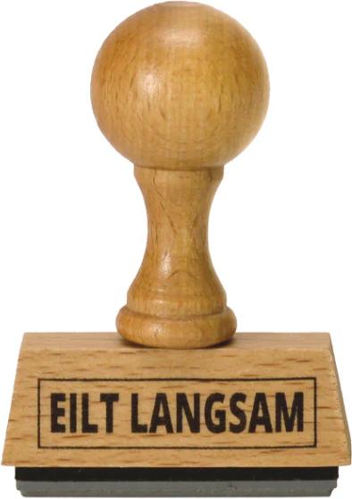 Immagine prodotto CreaDiva Holzstempel - Eilt langsam
