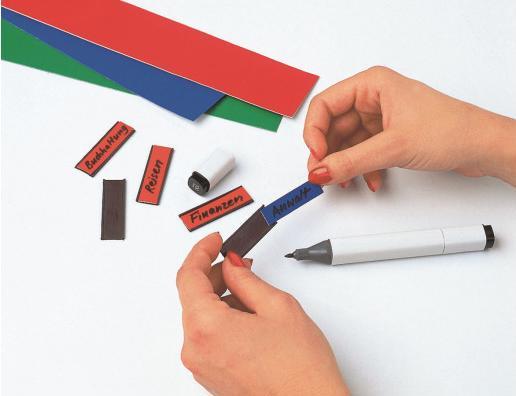 Produktbild Magnetoplan MAGNETOP. Ferrocard Etiketten 50x15mm 1286205 115 Stück
