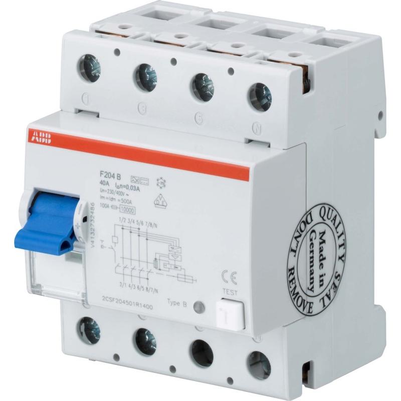 ABB, Schutzschalter, 2CSF204701R1400 FI F204B+40/0,03