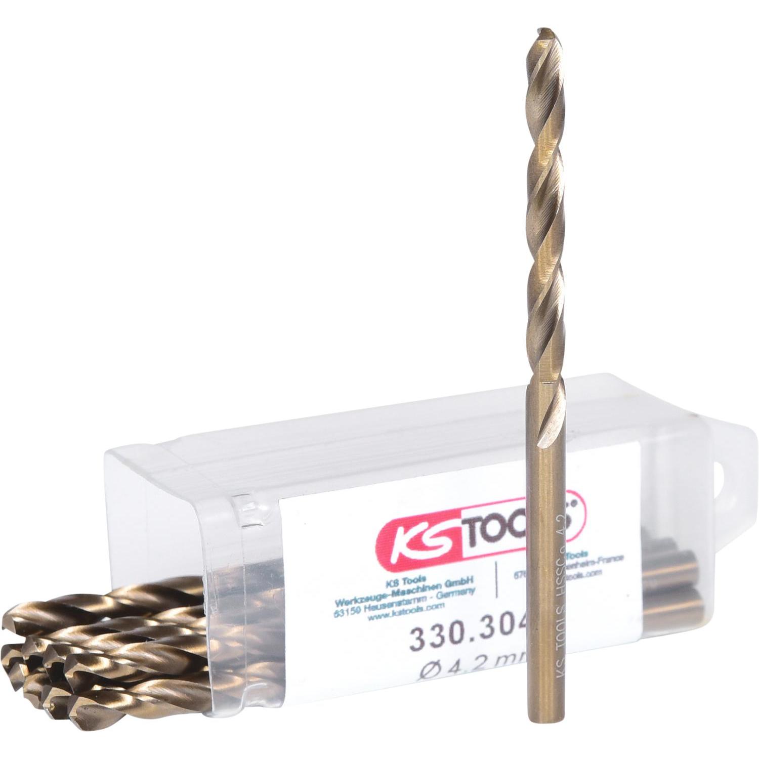 KS Tools, Bohrereinsatz, HSS-G CO 5 Spiralbohrer (4.2 Millimeter)