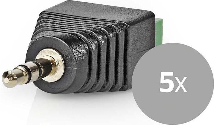 Produktbild Nedis CCTV Security Connector 3-Way Terminal Block 3.5mm Jack Male Male Black/Green