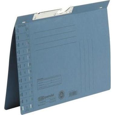Elba, Mappe, Pendelhefter, DIN A4, Manilakarton, 250 g-qm, blau (A4, 1 x)