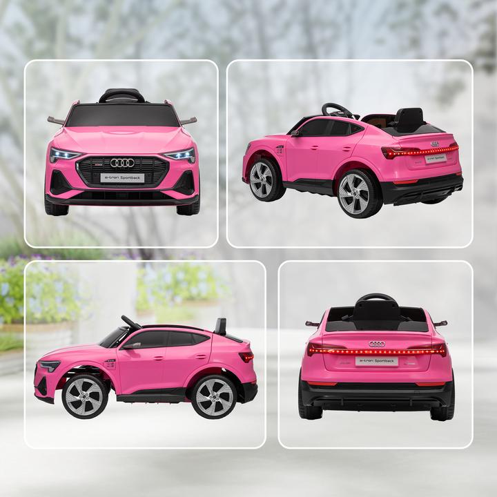 Actual product image Homcom Kinderfahrzeuge Kunststoff, Stahl Rosa (12 V)
