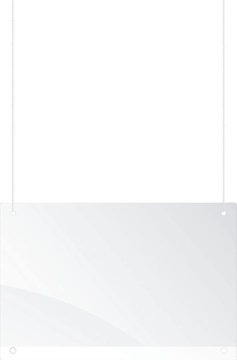 Franken Trennwand mit Deckenhänger Acryl (65 cm, 100 cm)