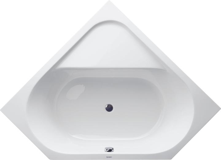 Duravit Corner bath tub D-CODE 2 back slopes, white 1400x1400mm (140 l, 140 cm, 140 cm)