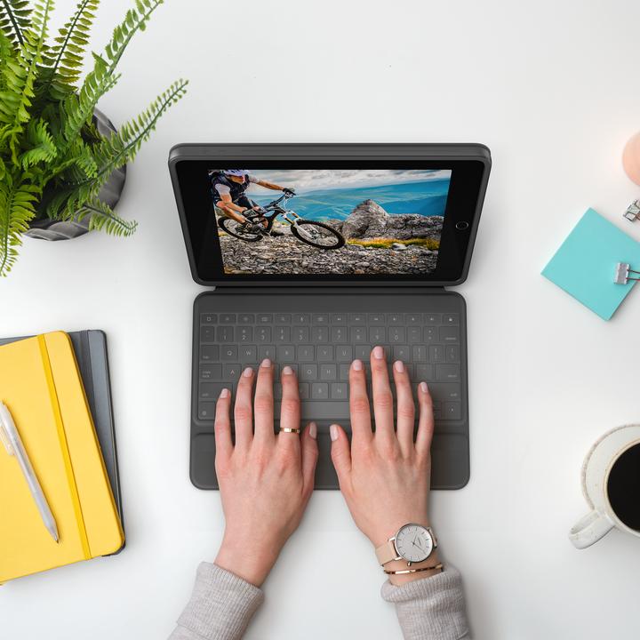 Produktbild Logitech Rugged Folio (CH, iPad 2021 (9. Gen), iPad 2019 (7. Gen), iPad 2020 (8. Gen))