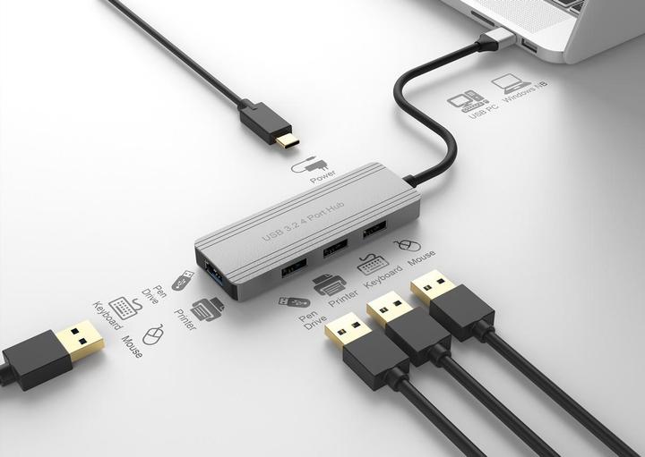 Immagine prodotto Value USB 3.2 Gen 1 Hub, 4fach (USB-A, 4 porte)