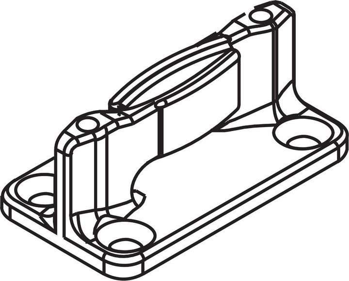 Actual product image HAWA Backlash-free floor guides