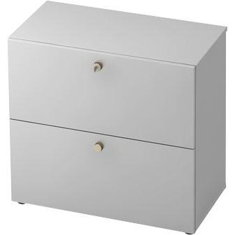 Hammerbacher, Aktenschrank, Hängeregisterschrank 2OH SG Grau/Grau