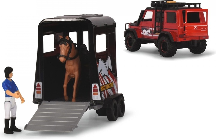 Produktbild Dickie Jeep mit Pferdeanhänger Spielset