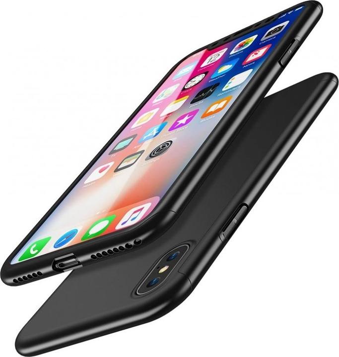 Floveme Custodia in vetro antiproiettile a 360 gradi per iPhone XS, protezione a 360 gradi (1 Pezzo/i, Apple iPhone XS)