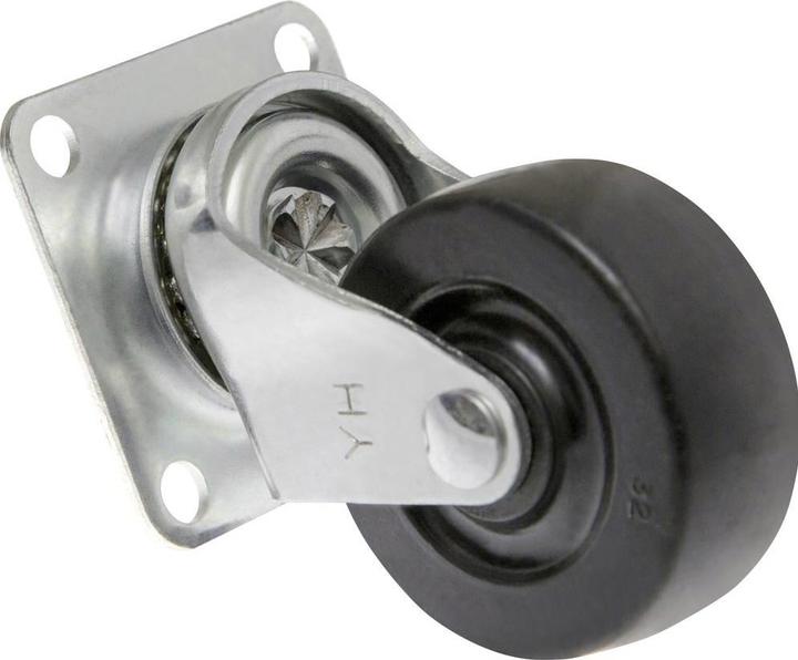 Productafbeelding Toolcraft Zwenkwiel Rubber schroefplaat