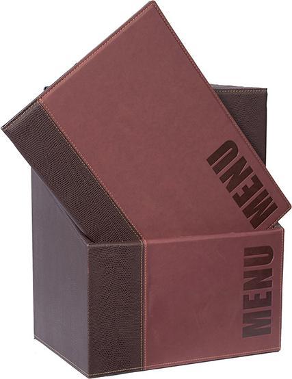 Produktbild Securit Speisekarten-Mappe TRENDY, A4, weinrot, 20er Box (A4, 20 x)