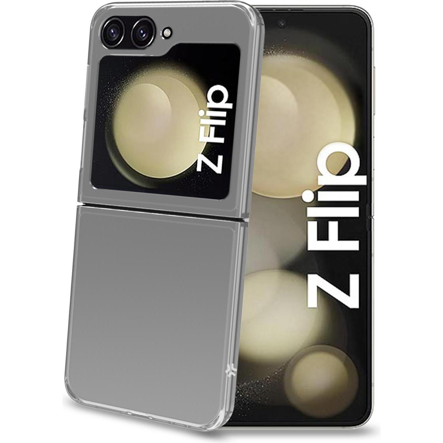 Celly Folding Case per Samsung Galaxy Z (Samsung Galaxy Z Flip6, Samsung Galaxy Z Flip7 FE), Cover smartphone, Trasparente