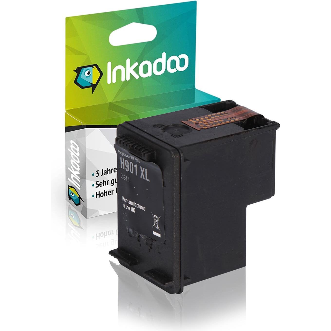 Inkadoo, Druckerpatrone, Kompatibel Tinte für HP OfficeJet J 4535 (BK)