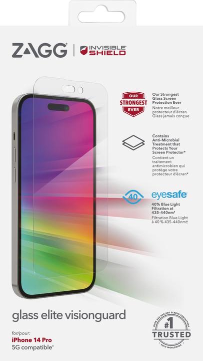 Produktbild InvisibleShield Elite VisionGuard+ (1 Stück, Apple iPhone 14 Pro)