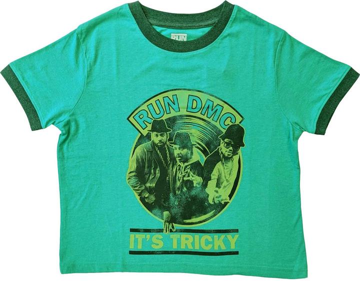 Actual product image Run DMC Womens/Ladies It's Tricky Record Vintage Crop Top (L)