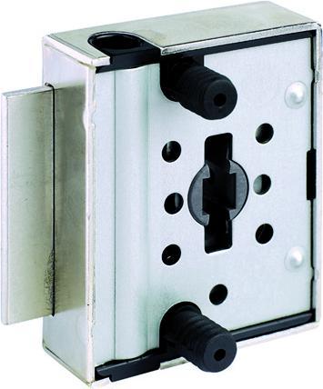 Immagine prodotto Terza Serrature per armadietti a cremagliera per il montaggio a pressione (Mezzo cilindro con manopola rotante)