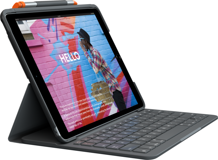 Logitech folio sottile (CH, iPad 2019 (7° gene), iPad 2020 (8. Gen), iPad 2021 (9a generazione))
