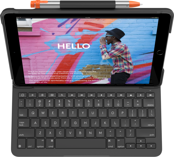 Produktbild Logitech Slim Folio (CH, iPad 2019 (7. Gen), iPad 2020 (8. Gen), iPad 2021 (9. Gen))