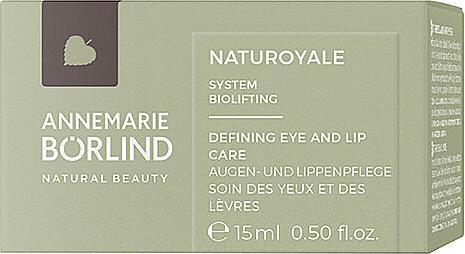 Produktbild Annemarie Börlind Börlind Naturoyale Defining Eye & Lip Care (Augenpflege Crème, Nacht, Tag, 15 ml)