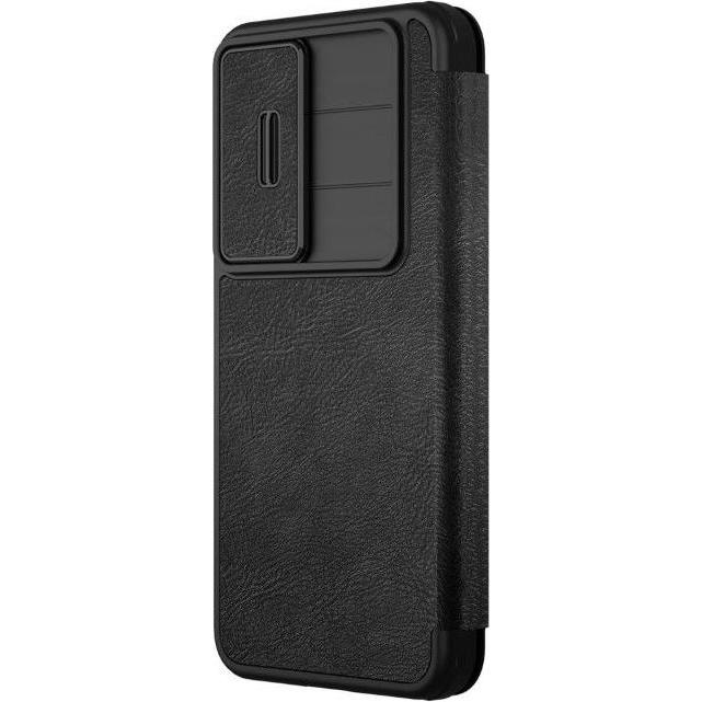 Thumbnail - Nillkin Etui Qin Pro na Samsung Galaxy S25+ z klapkÄ i osÅonÄ aparatu - czarne (Samsung Galaxy S25), Smartphone Hülle, S...